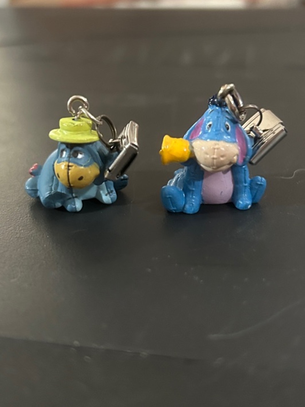 Disney add a charm Eeyore Pair Blue and Yellow Charm Bracelet Pendants